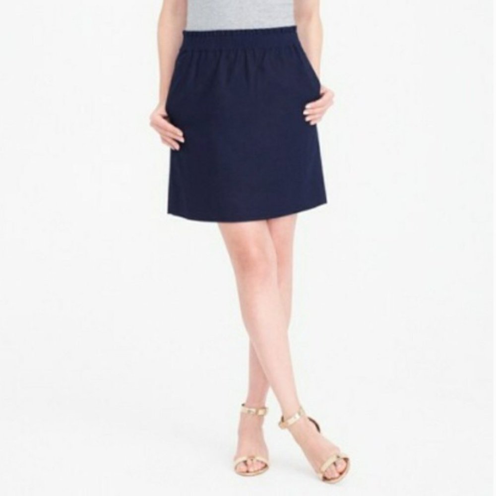 J Crew || navy sidewalk skirt